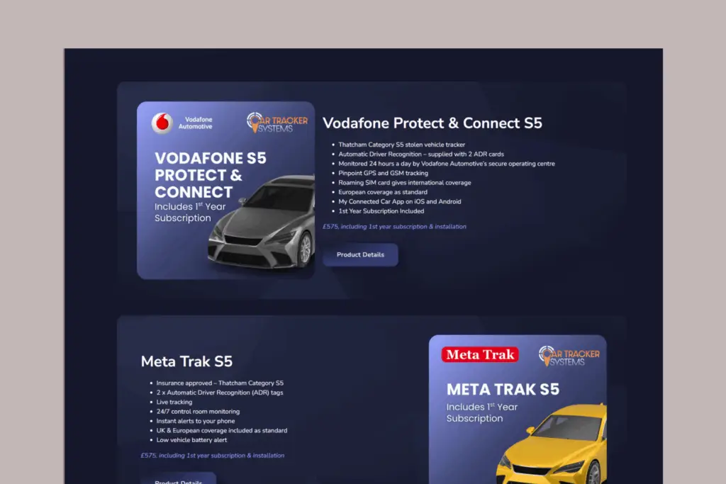 Iris Web Media Car Tracker Systems